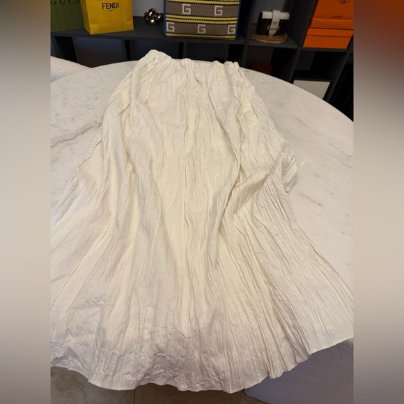 Zara Hemp Elegant White Strapless Dress - Picture 7 of 10